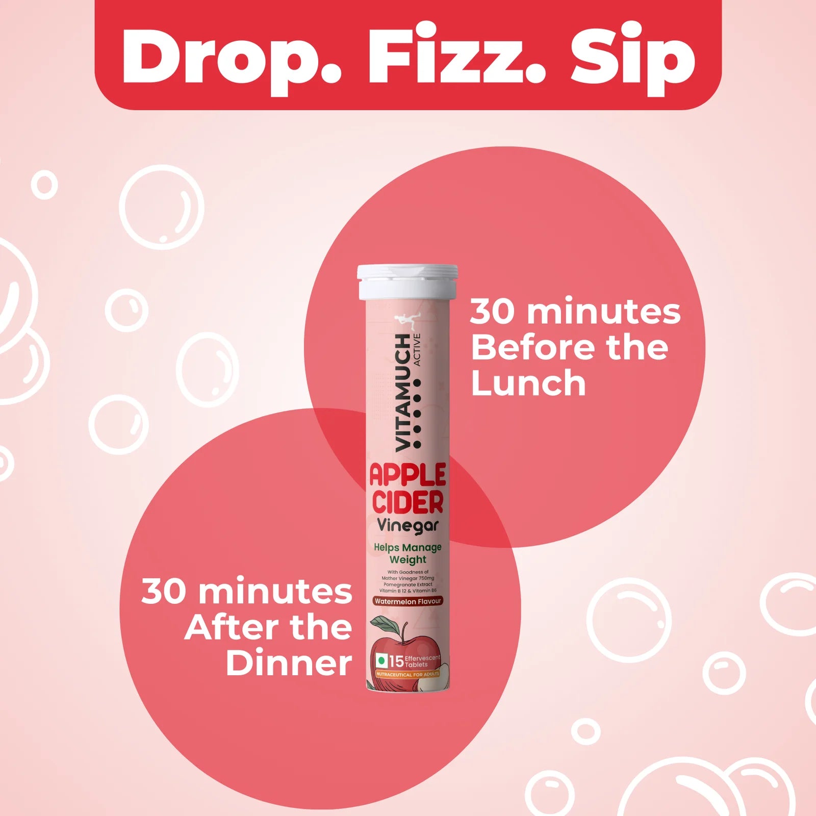 Apple Cider Vinegar for Weight Loss - Watermelon Flavour