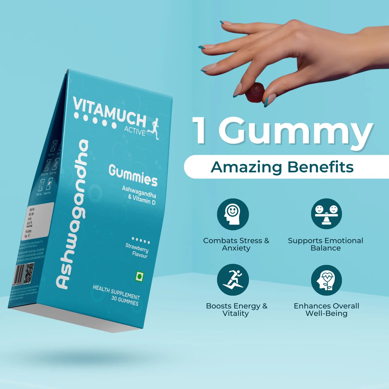 Vitamuch Active Ashwagandha Gummies