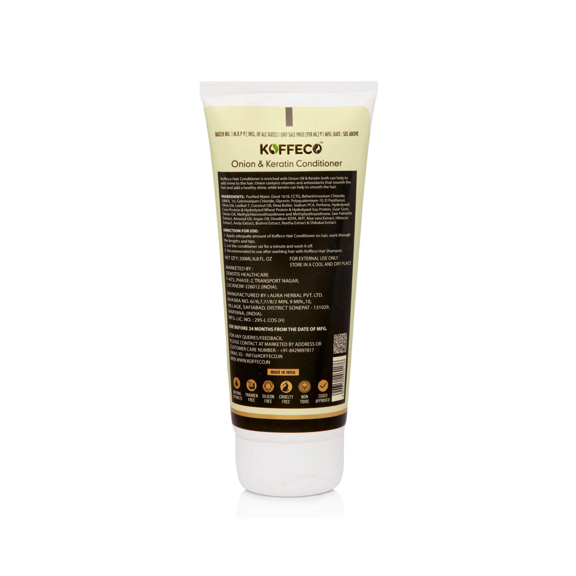 Koffeco Onion & Keratin Conditioner (200ml)