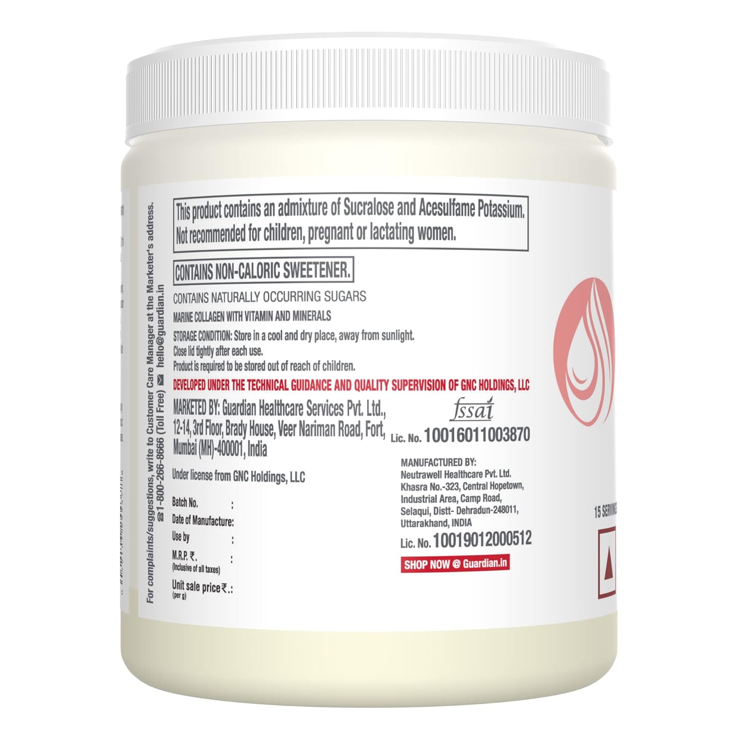 GNC Marine Collagen Powder - 200GM