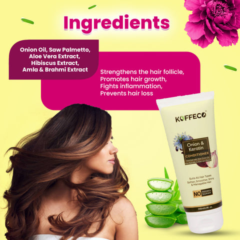 Koffeco Onion & Keratin Conditioner (200ml)