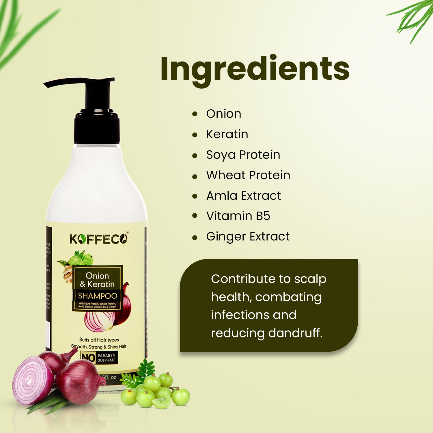 ONION & KERATIN SHAMPOO 250ml
