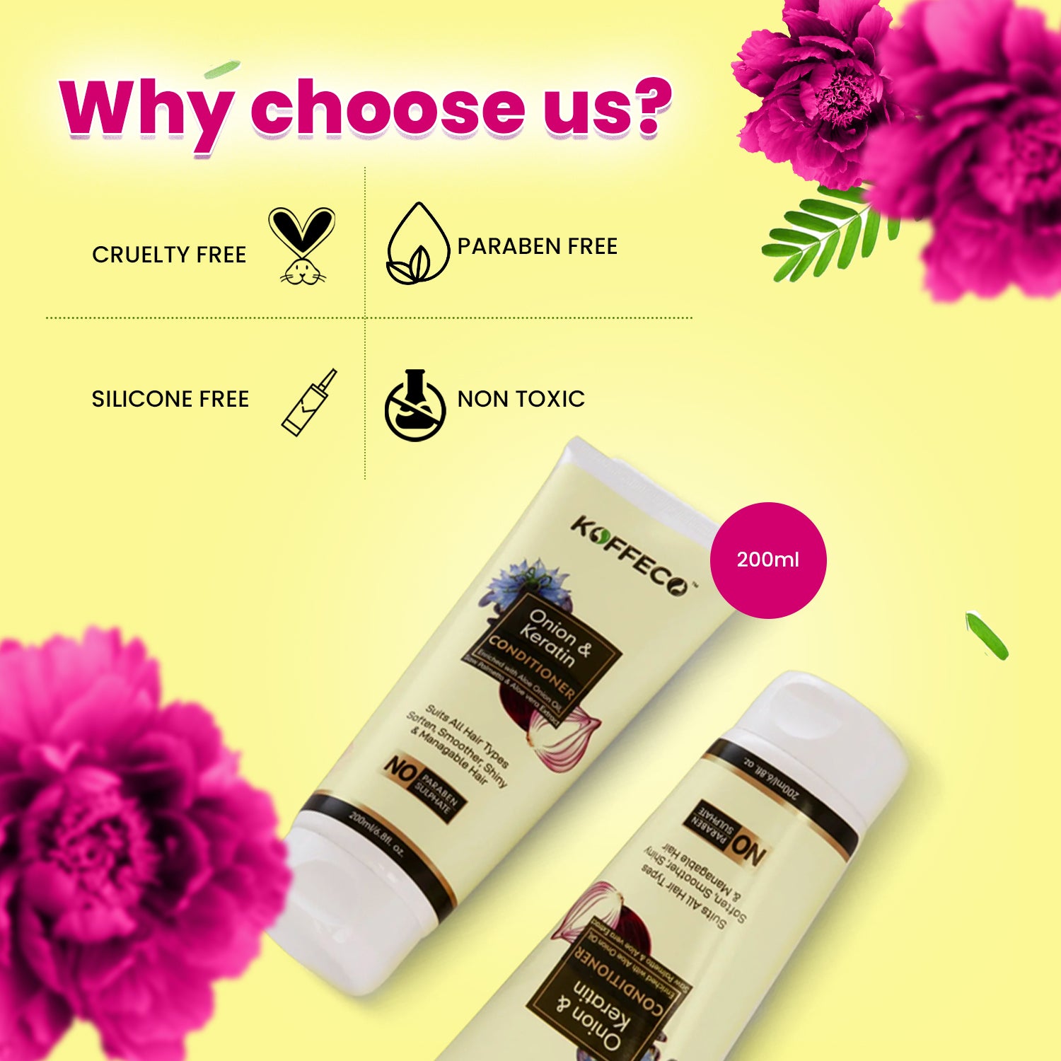 Koffeco Onion & Keratin Conditioner (200ml)