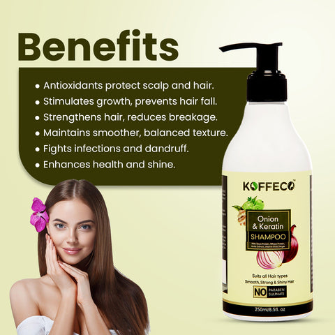 ONION & KERATIN SHAMPOO 250ml