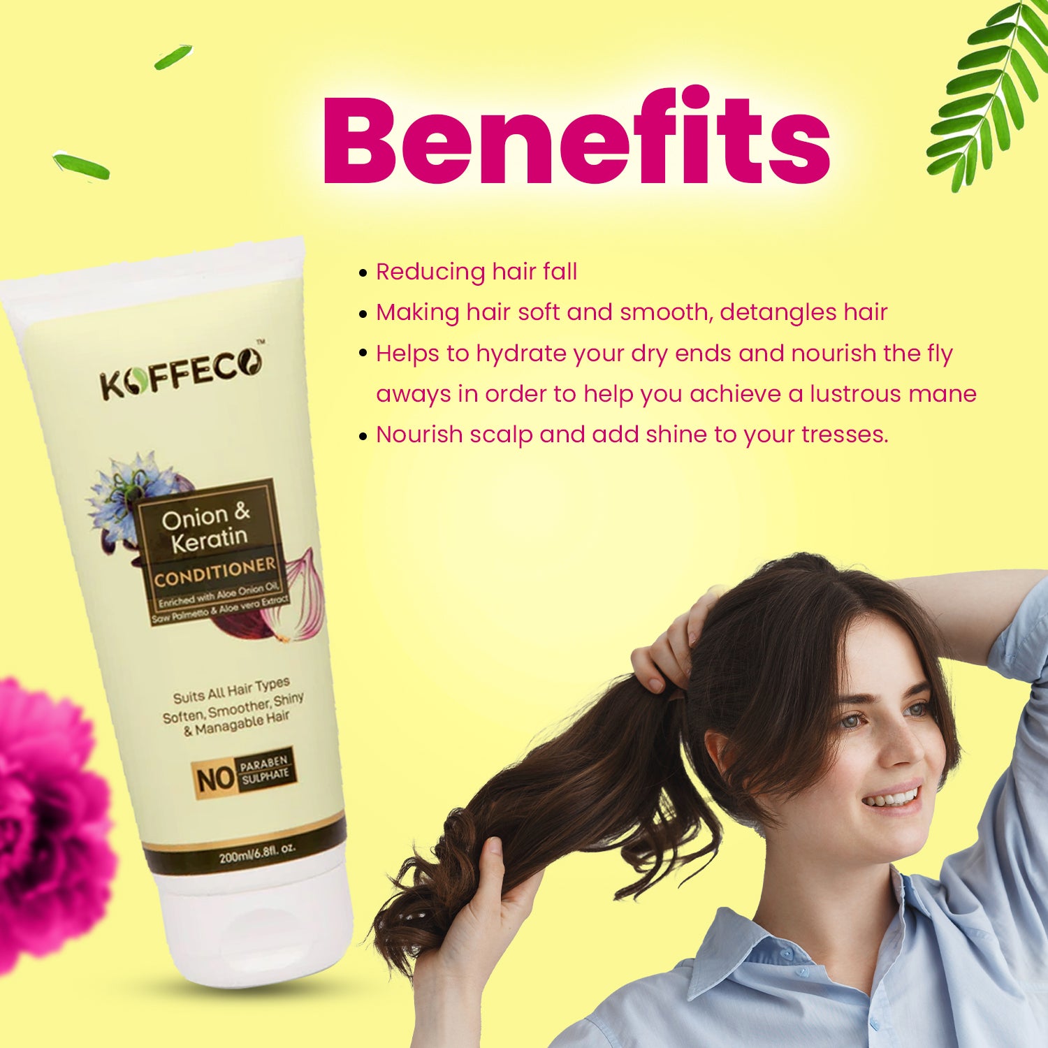Koffeco Onion & Keratin Conditioner (200ml)