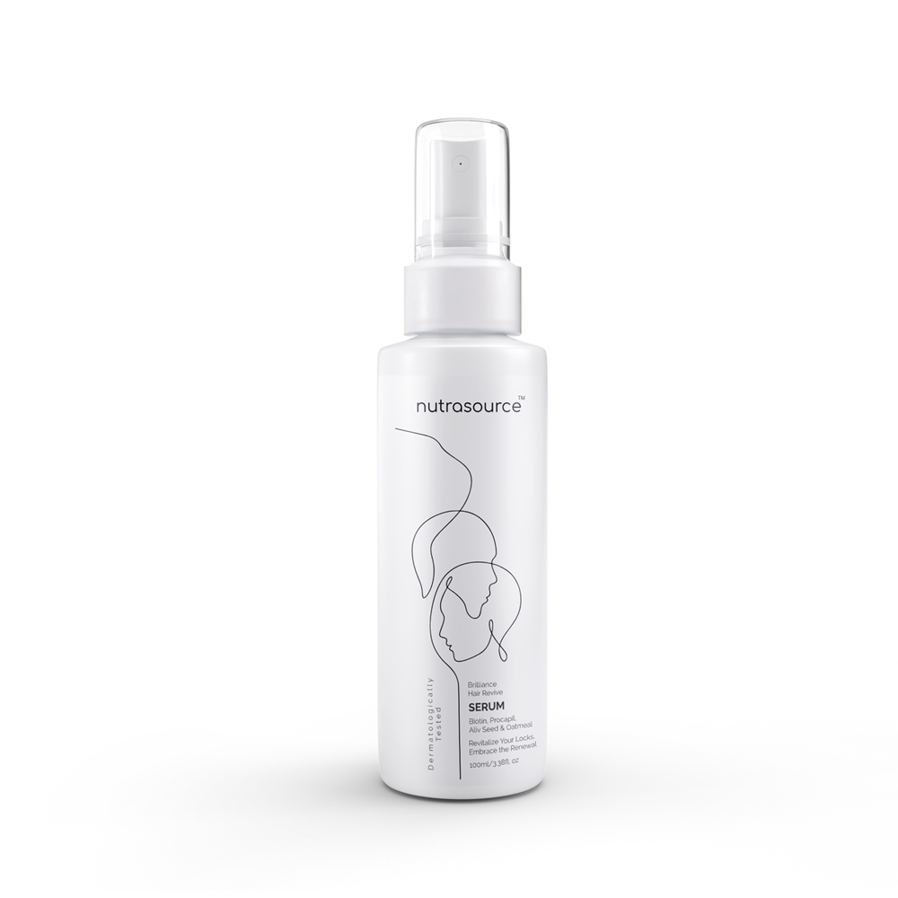 Nutrasource Hair Growth Serum | Backed by Korean Science | HL-V Technology with Oatmeal, Aliv Seeds, Triphala & Procapil | DHT Blocker