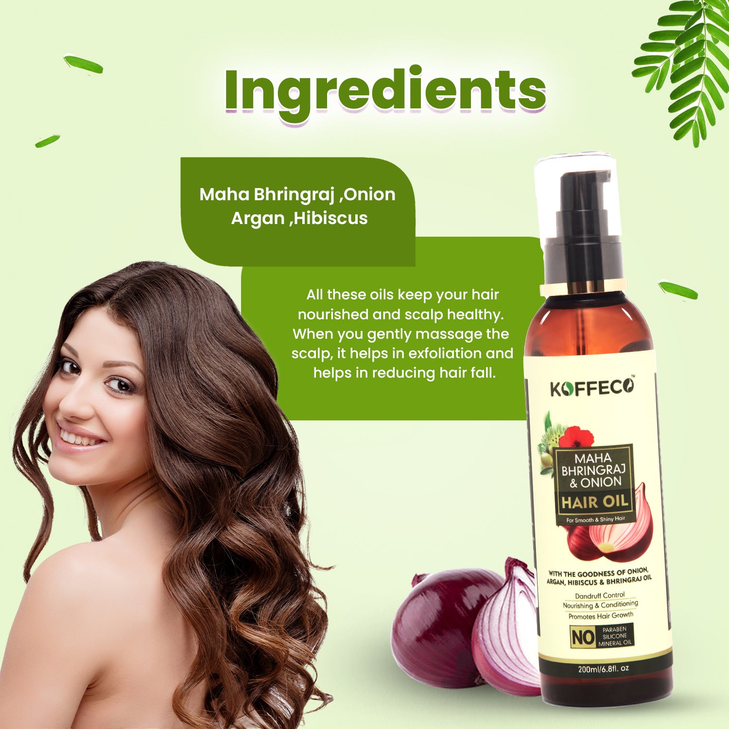 MAHA BHRINGRAJ ONION & HIBISCUS HAIR OIL 200 ML