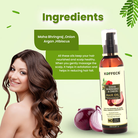MAHA BHRINGRAJ ONION & HIBISCUS HAIR OIL 200 ML