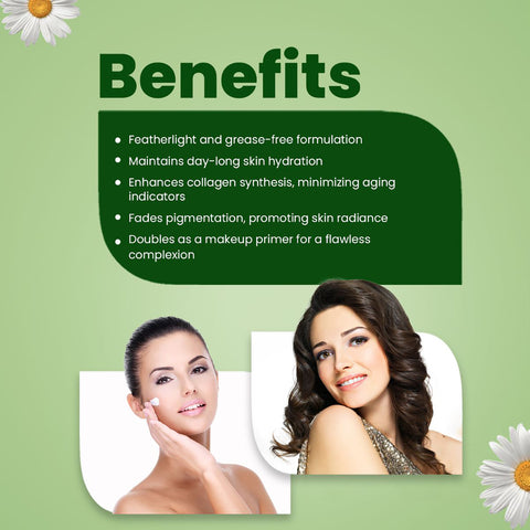 GREEN TEA & CHAMOMILE FACE MOISTURISER 100ml
