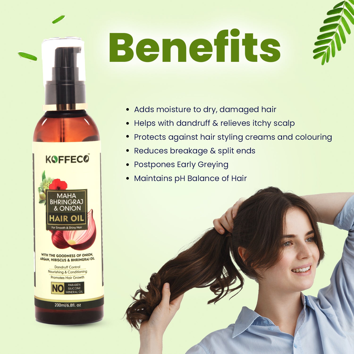 MAHA BHRINGRAJ ONION & HIBISCUS HAIR OIL 200 ML