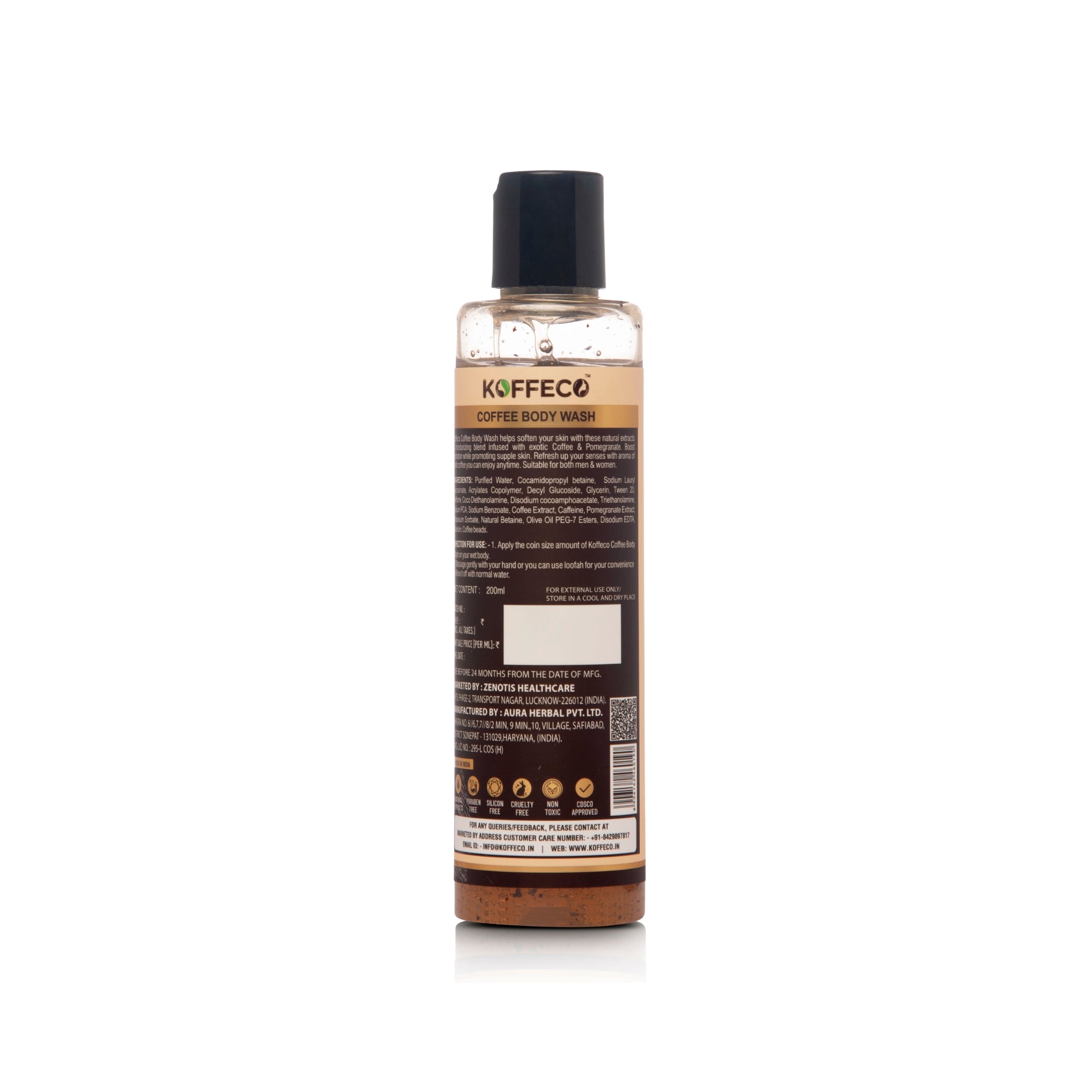 Koffeco Coffee Body Wash (200ml)