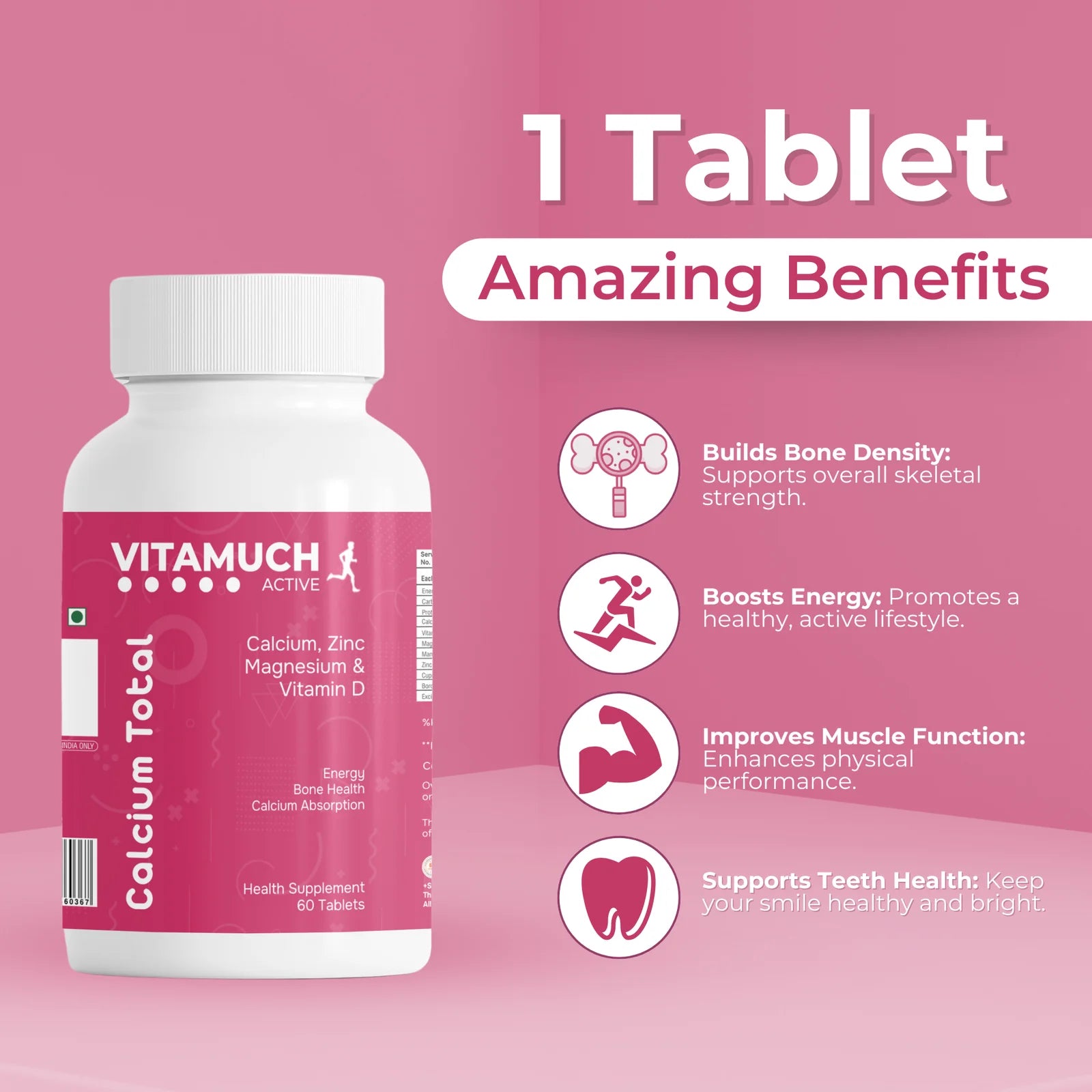 Vitamuch Active Calcium Total Tablets