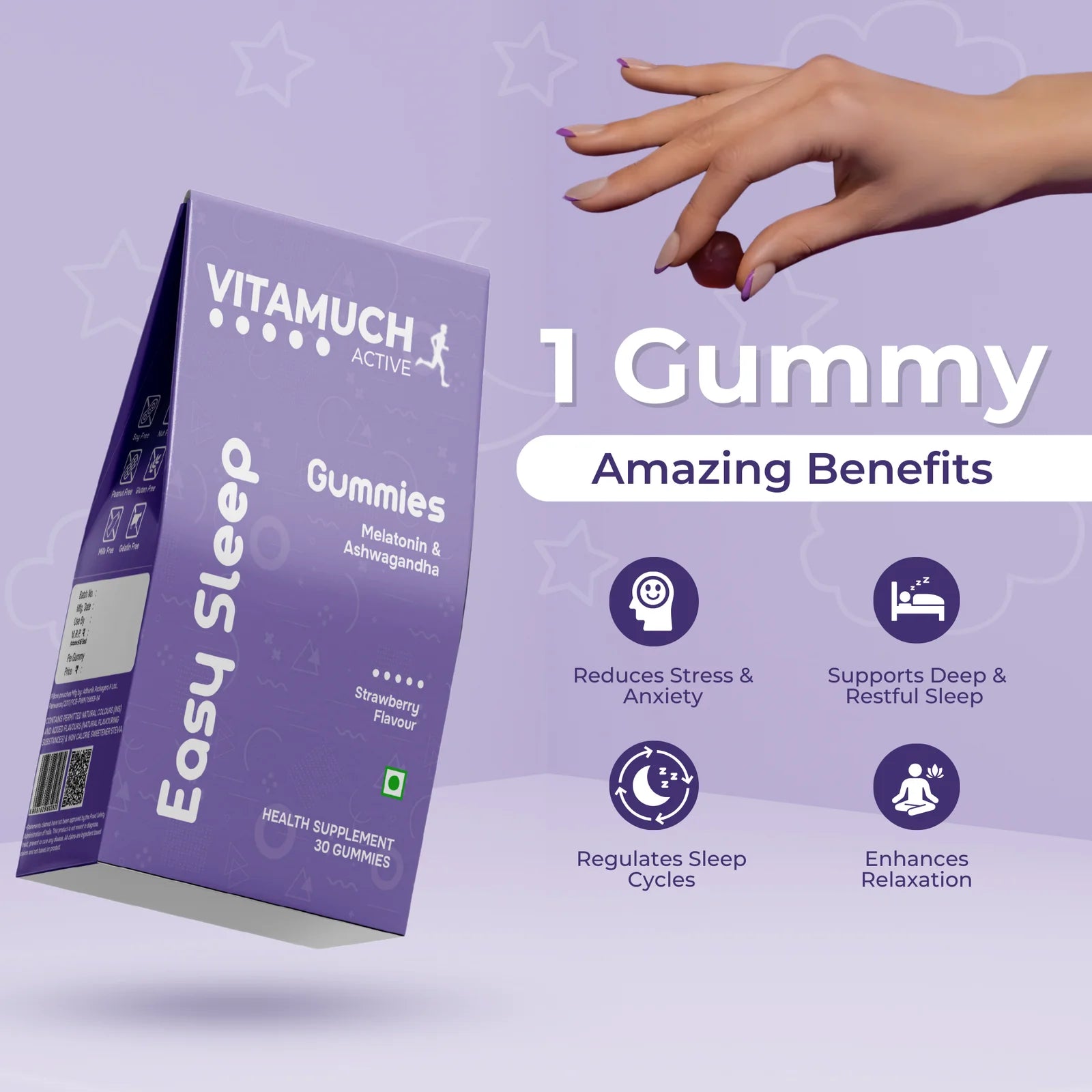 Vitamuch Active Easy Sleep Gummies