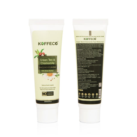 GREEN TEA & CHAMOMILE FACE MOISTURIZER TRAVEL PACK FOR MEN & WOMEN 20ml