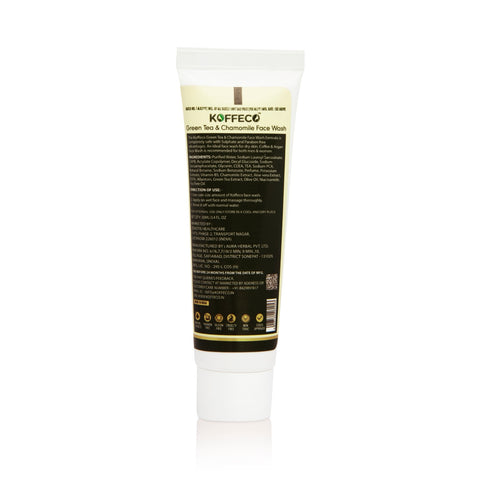 GREEN TEA & CHAMOMILE FACE WASH TRAVEL PACK 20ml