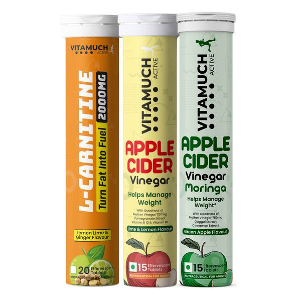 Vitamuch Slim & Detox Kit | Weight Loss Combo – ACV + L-Carnitine Bundle