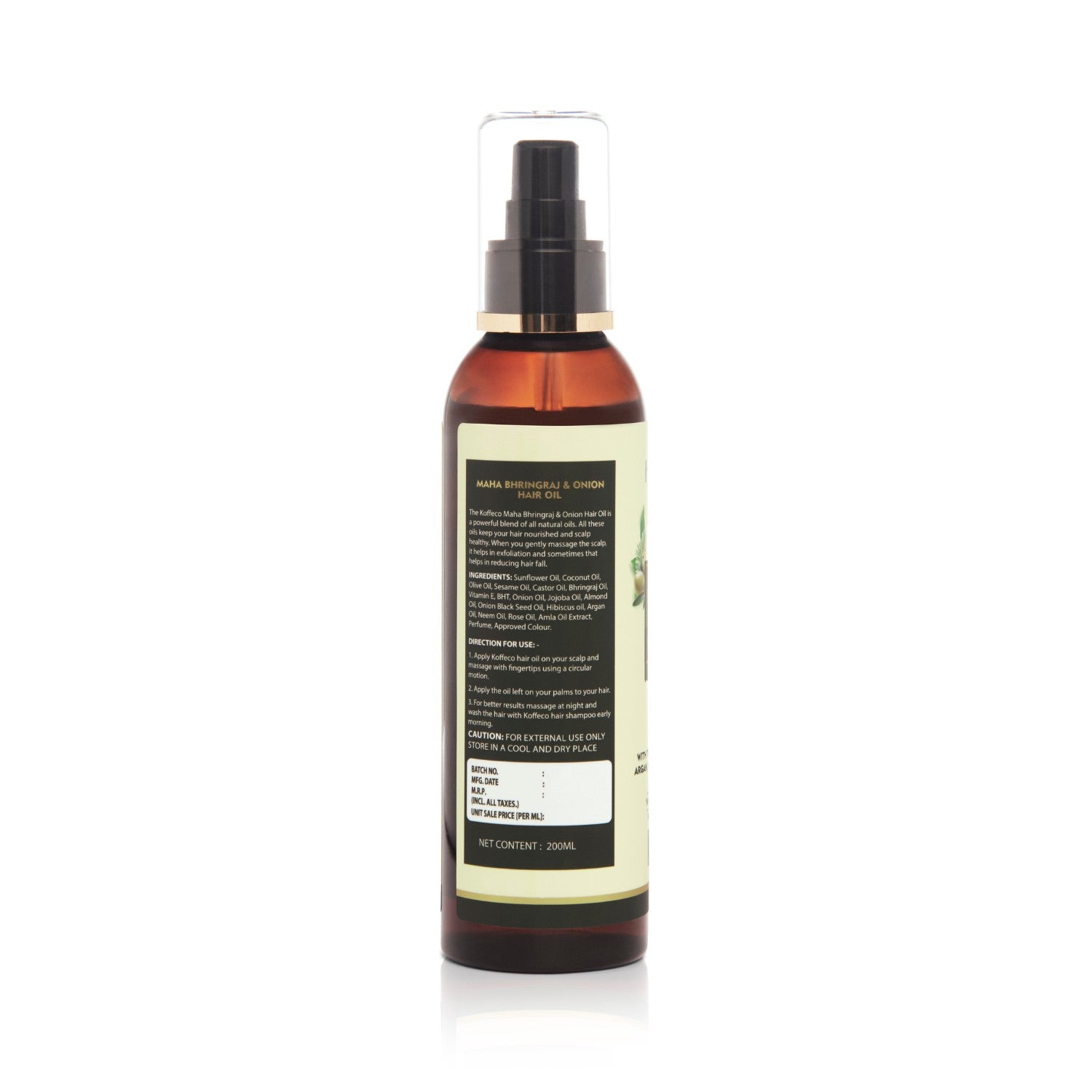 MAHA BHRINGRAJ ONION & HIBISCUS HAIR OIL 200 ML
