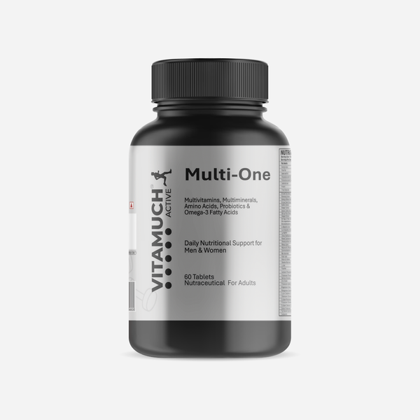 Vitamuch Multi-One Multivitamin, Multimineral Tablets With Omega 3, Amino Acids & Probiotics For Men & Women