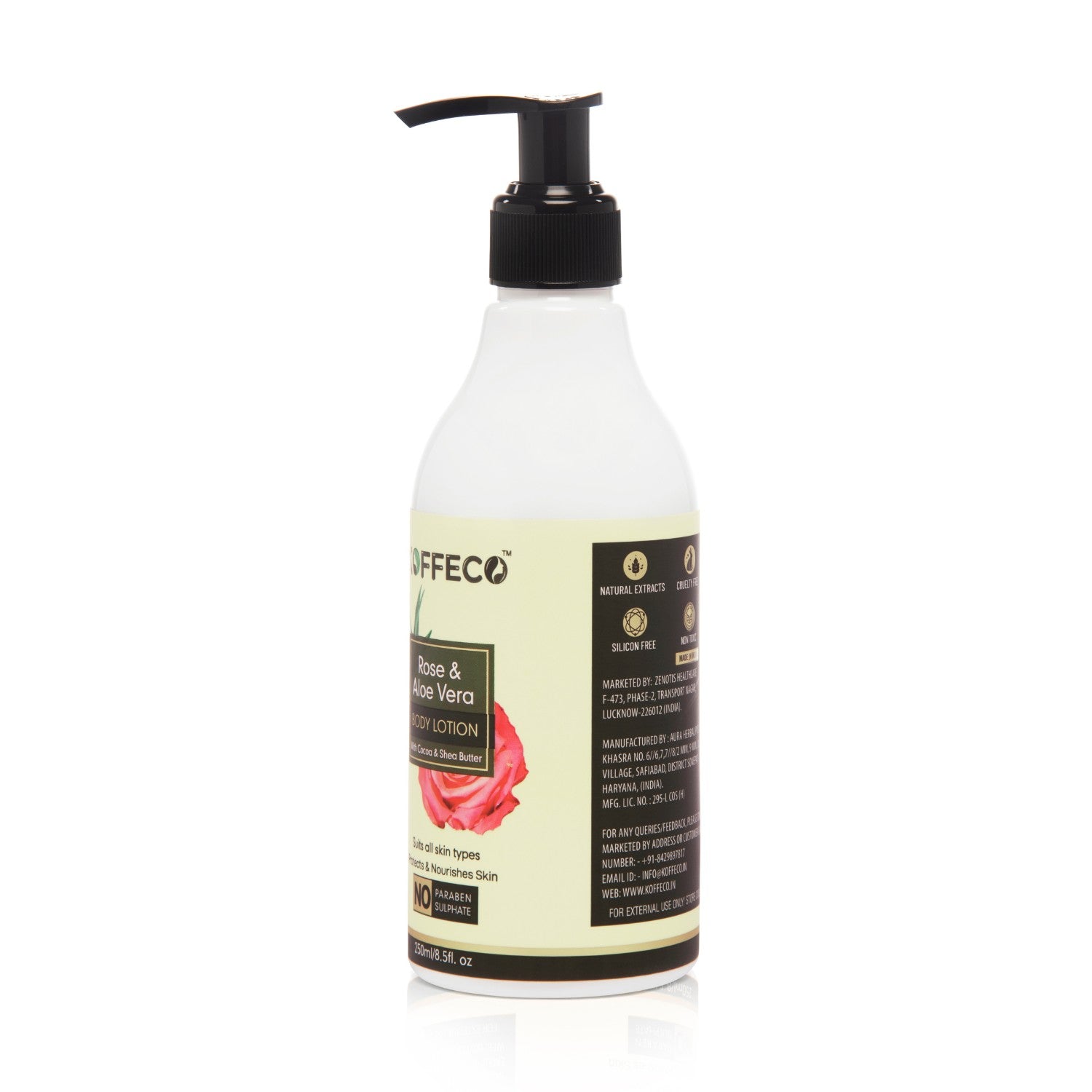 ROSE & ALOE VERA BUTTER BODY LOTION 250 ML