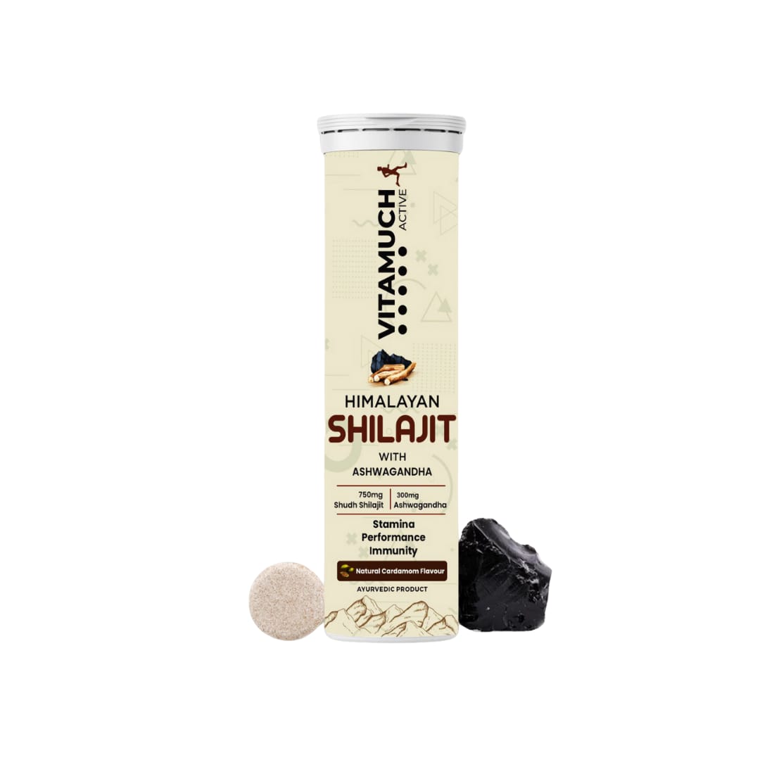Vitamuch Active Himalayan Shilajit Effervescent Tablets For Stamina & Vitality