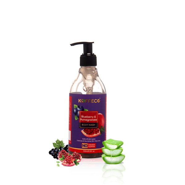 BLUEBERRY & POMEGRANATE BODY WASH, SHOWER GEL 250ml