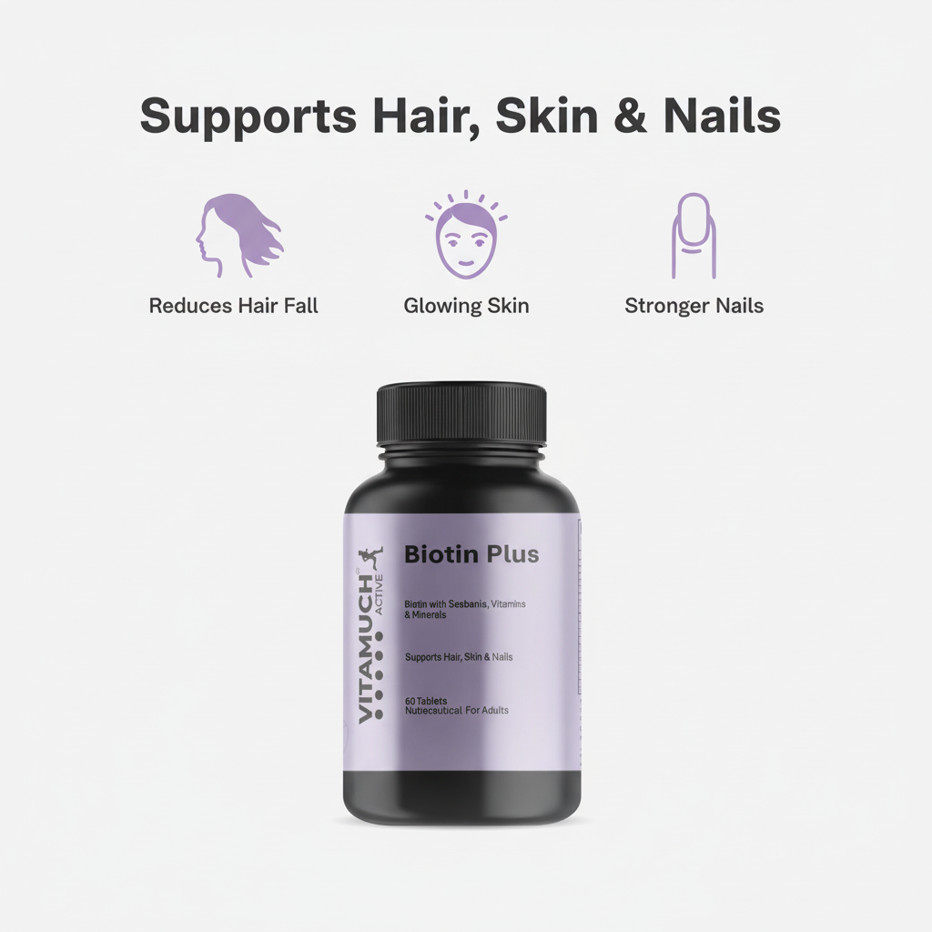 Biotin Plus Benefits Infographic