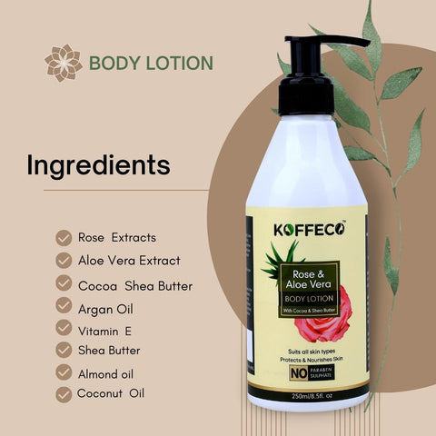 ROSE & ALOE VERA BUTTER BODY LOTION 250 ML