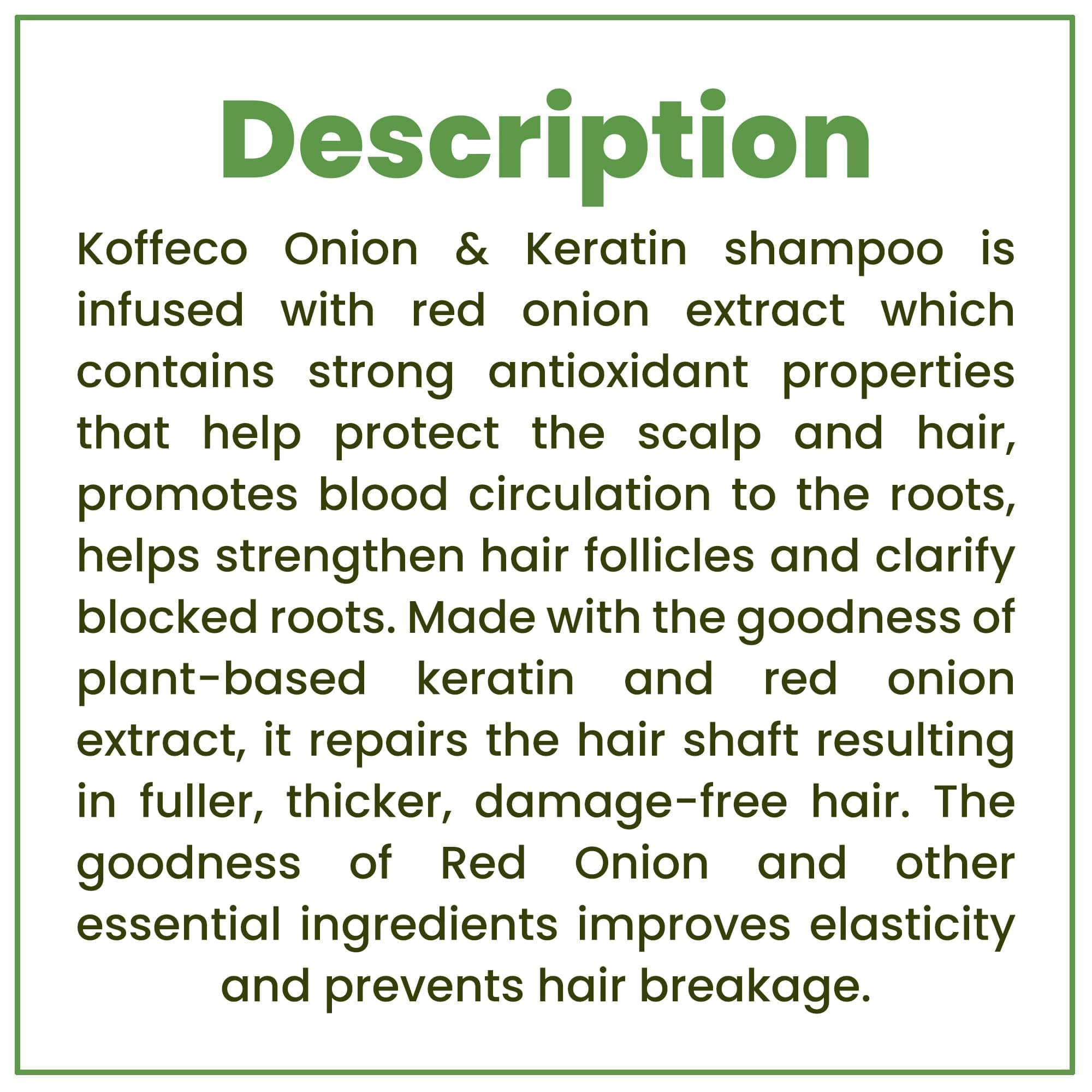 ONION & KERATIN SHAMPOO 250ml