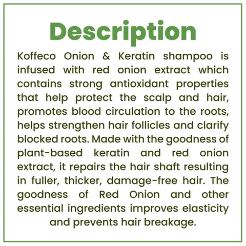 ONION & KERATIN SHAMPOO 250ml