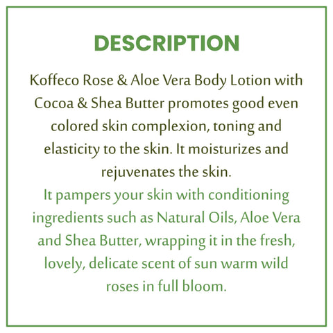 ROSE & ALOE VERA BUTTER BODY LOTION 250 ML